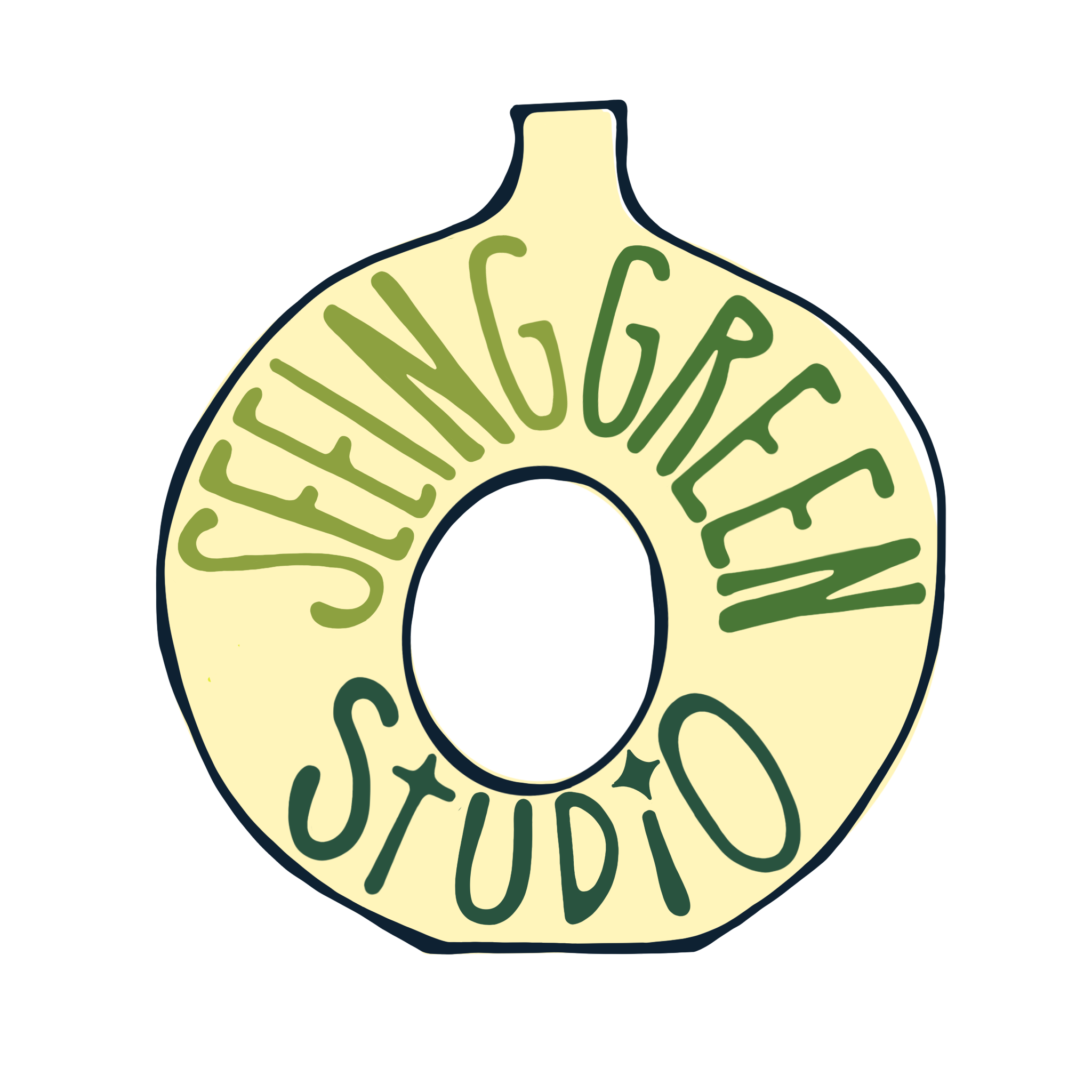 seeing green studio business logo